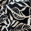 Color: Black/White Big Leaves