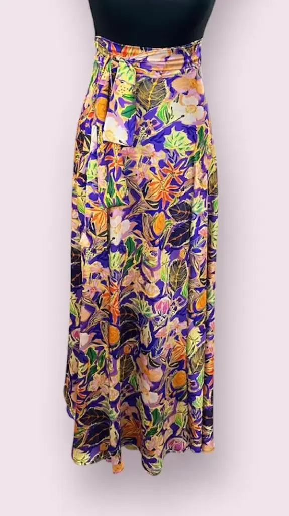 Norita Skirt - Armani Silk Printed