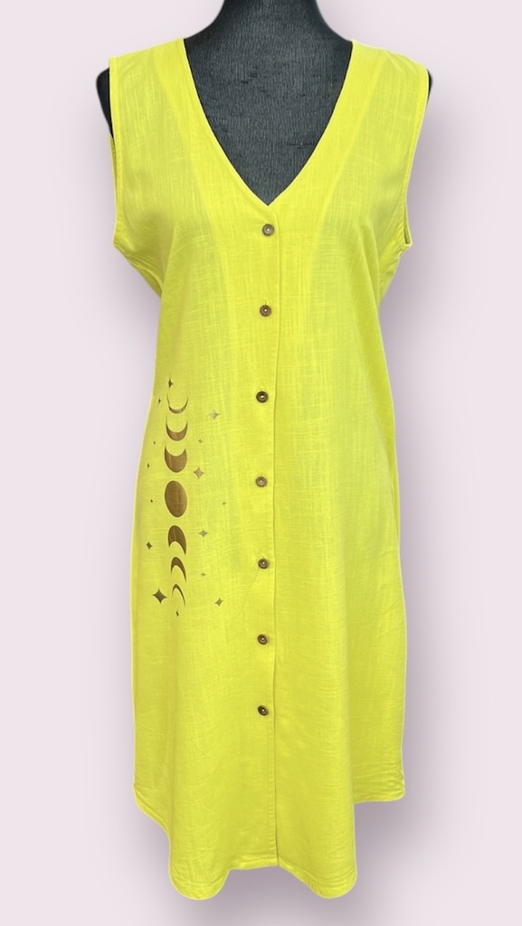 Georgia Vest Dress - Linen