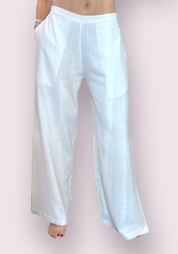 Luisa Girl Pants - Linen
