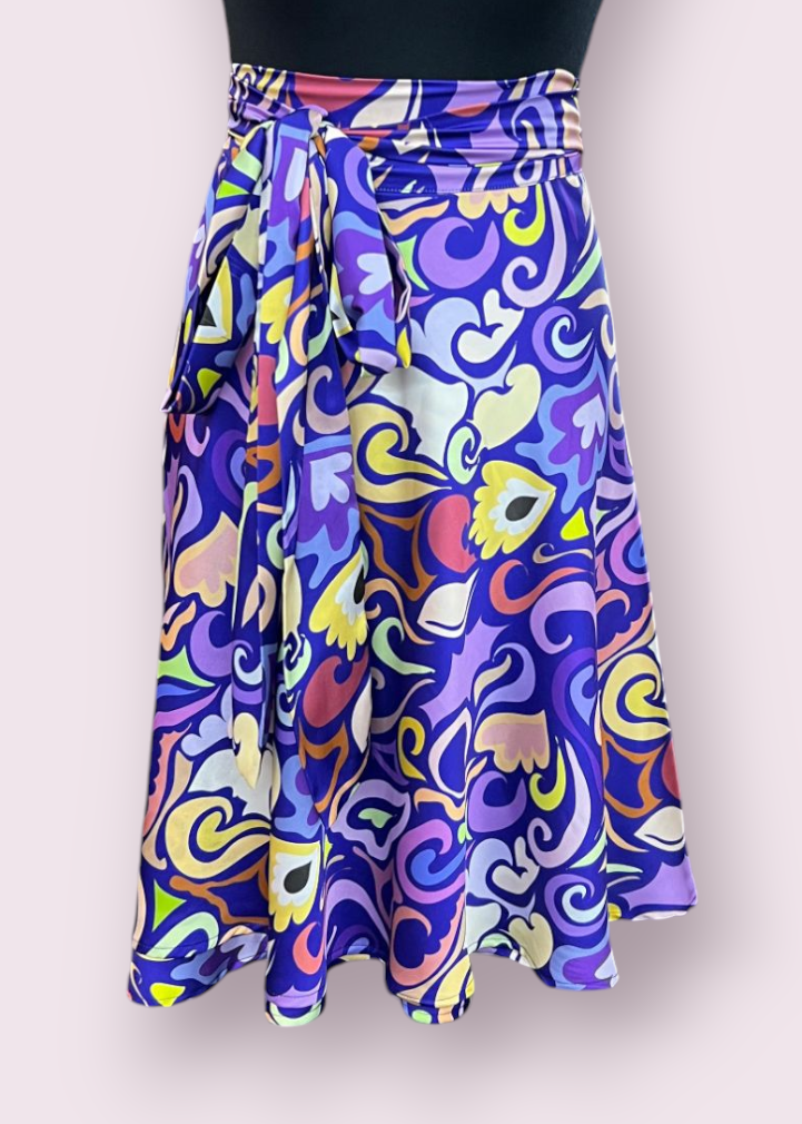 Norita Skirt - Armani Silk Printed