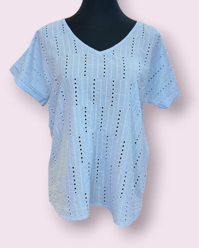 Doha Top - Cotton Eyelet