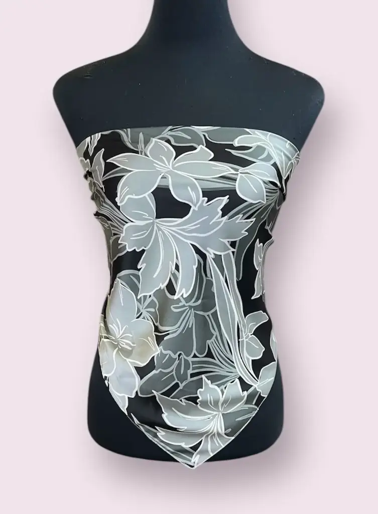Bandana Top - Armani Silk Printed