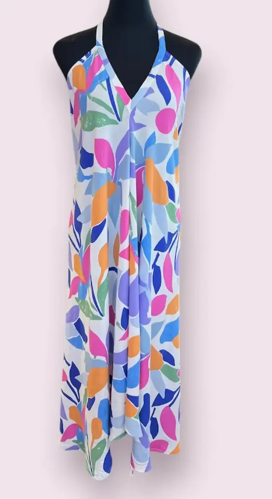 Cartagena Dress - Viscose Printed