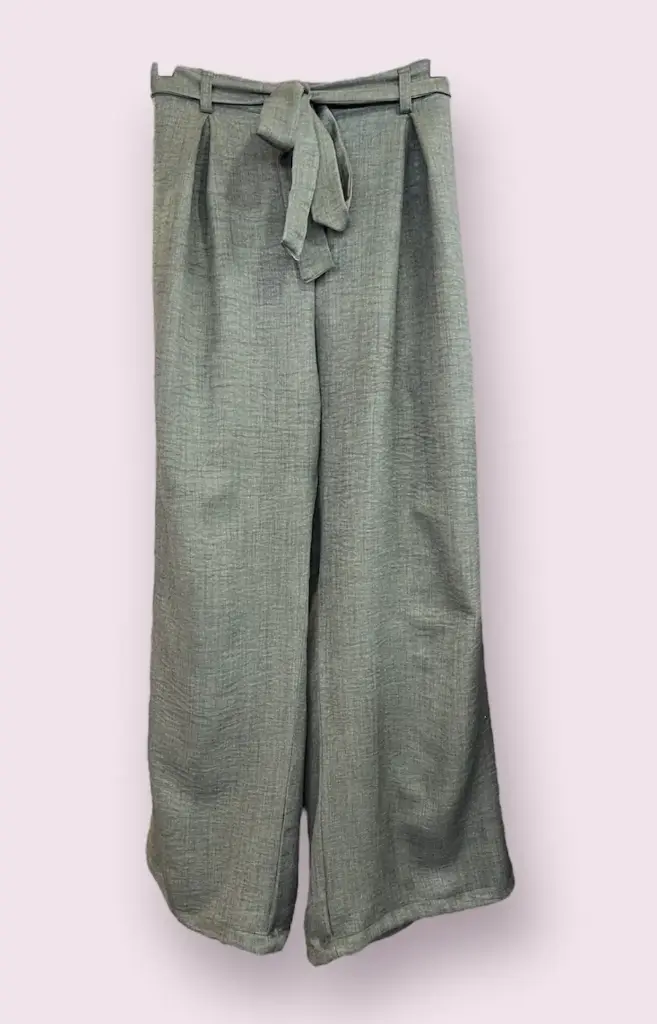 Angeline Pants - Denim/Crepe