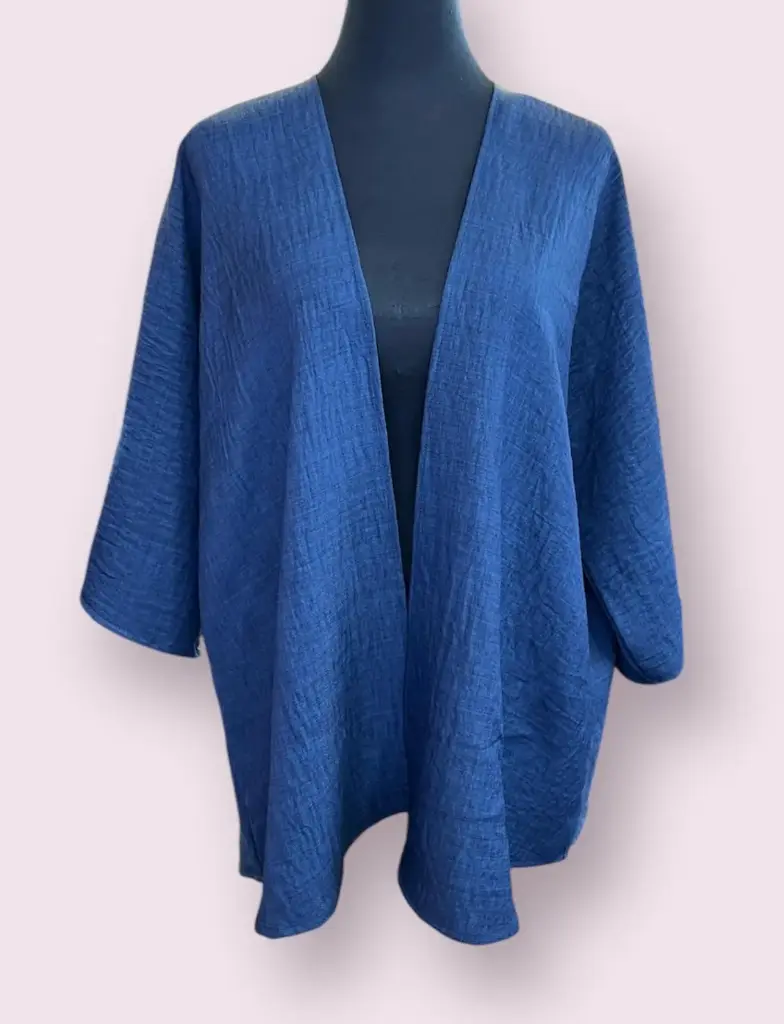 Elisa Kimono - Denim Crepe
