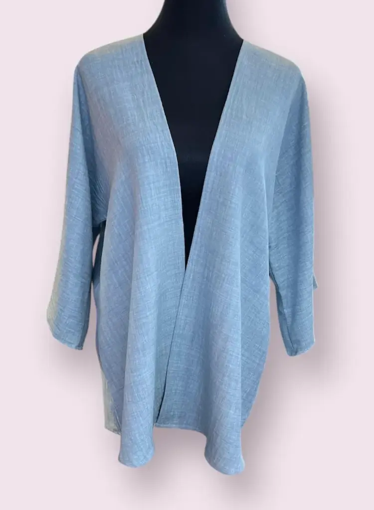Elisa Kimono - Denim Crepe