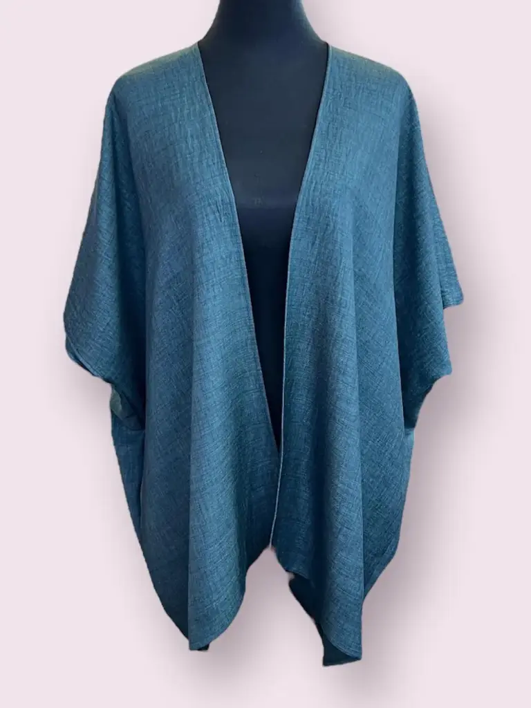 Elisa Kimono - Denim Crepe