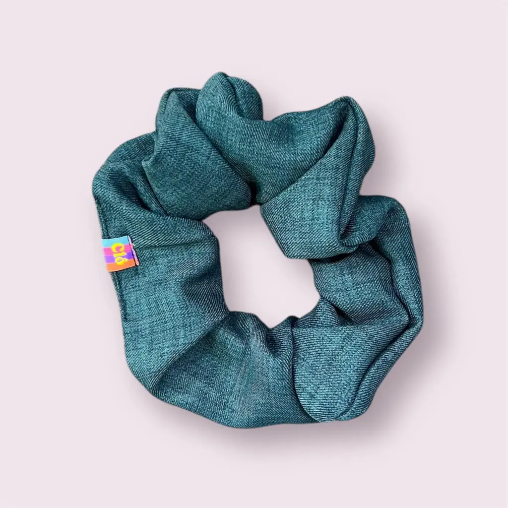 Scrunchie - Denim Crepe