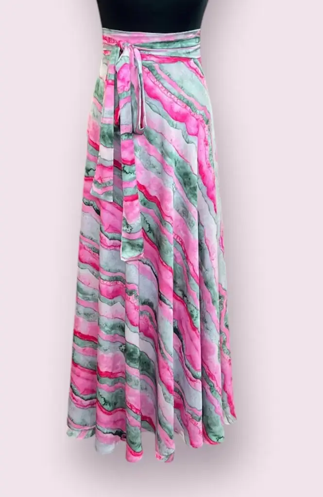 Norita Skirt - Armani Silk Printed