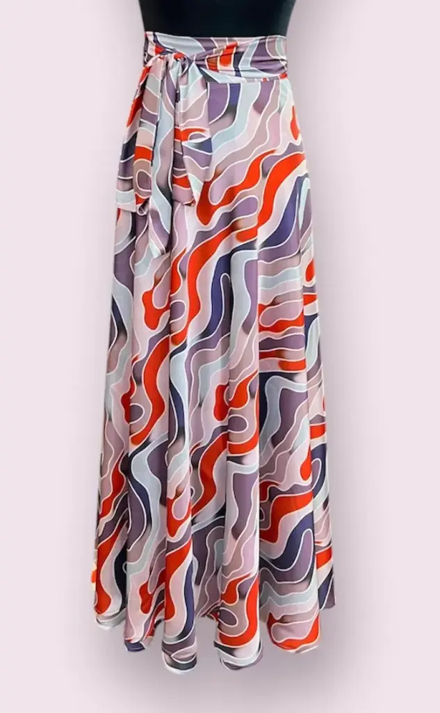 Norita Skirt - Armani Silk Printed