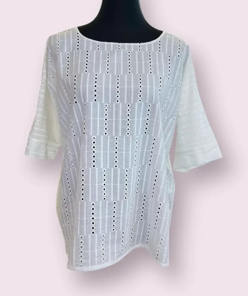 Paloma Top - Cotton Eyelet