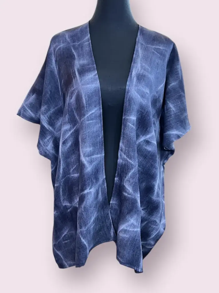 Elisa Kimono - Denim Crepe