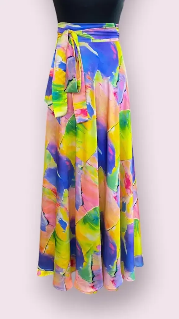 Norita Skirt - Armani Silk Printed