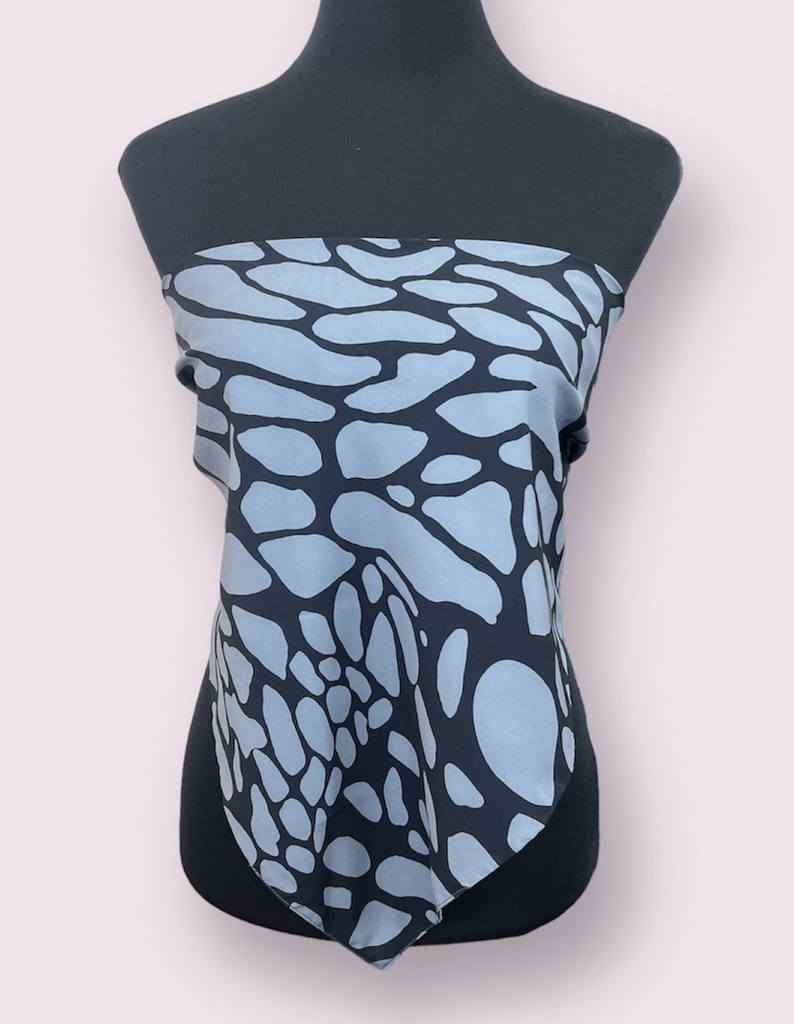 Bandana Top - Armani Silk Printed