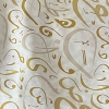 Color: White/Gold Calligraphy