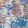 Color: White/Blue-Gray-Purple Brushed Design