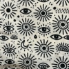 Color: Cream/Dark Olive Sun-Moon-Eye C