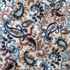 Color: White/Blue-Black-Brown Paisley