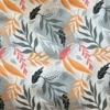 Color: White/Gray-Coral Leaves C