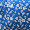 Color: Royal Blue/Pastel Leaves S