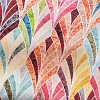 Color: White/Red-Green-Burgundy Leave Lines