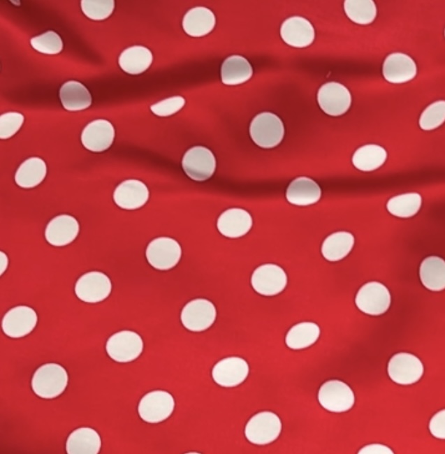 Color: Red/White Polka Dots