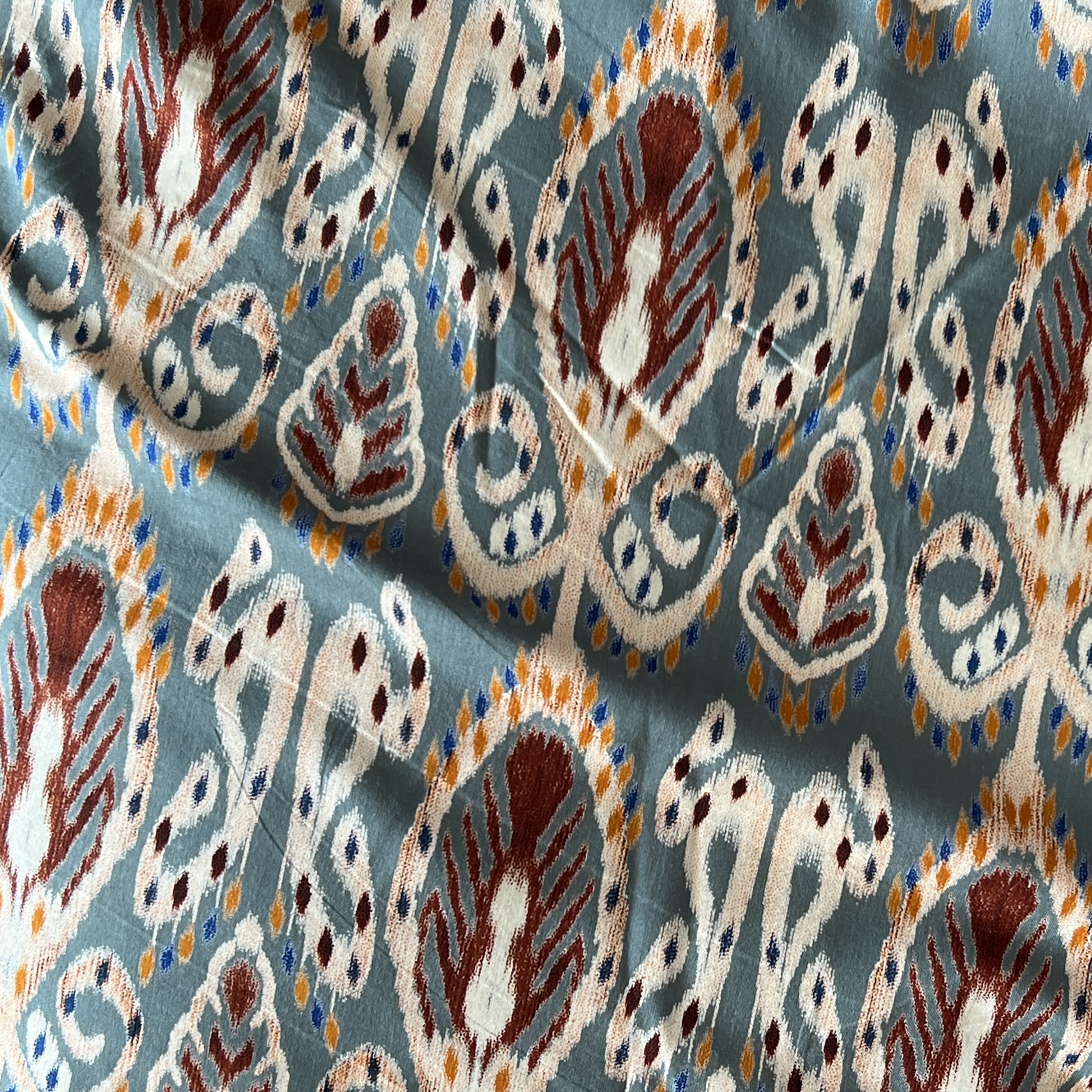 Color: Teal/Brown Boho