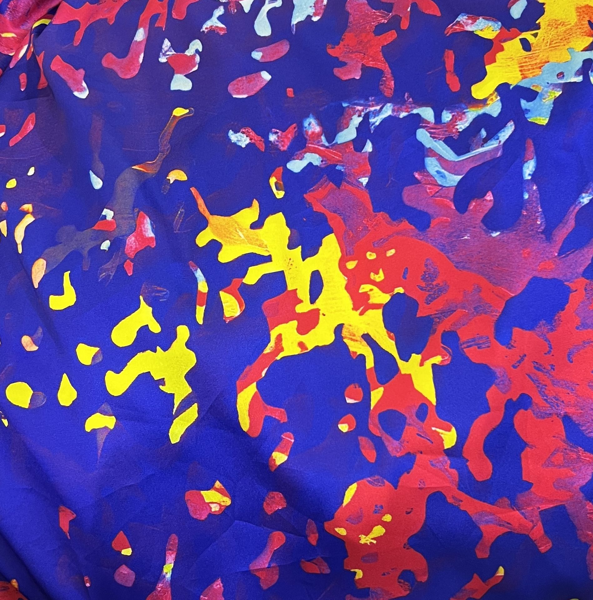 Color: Royal Blue/Yellow-Red Aqua