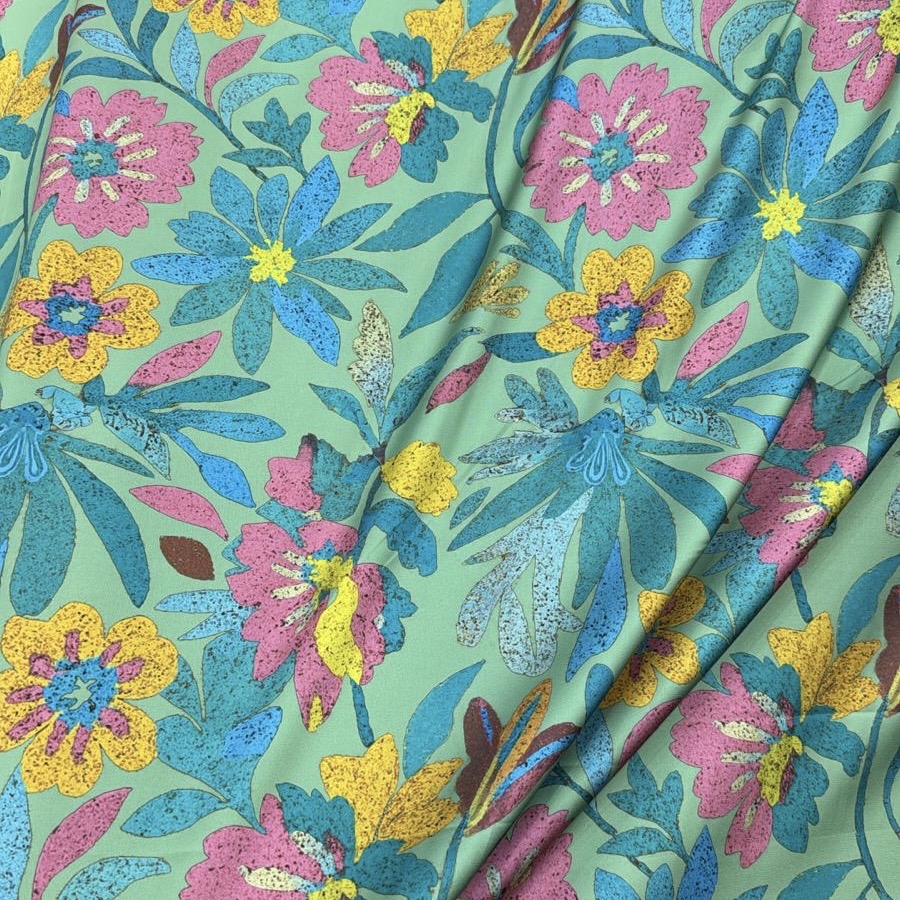 Color: Mint/Color Big Flowers