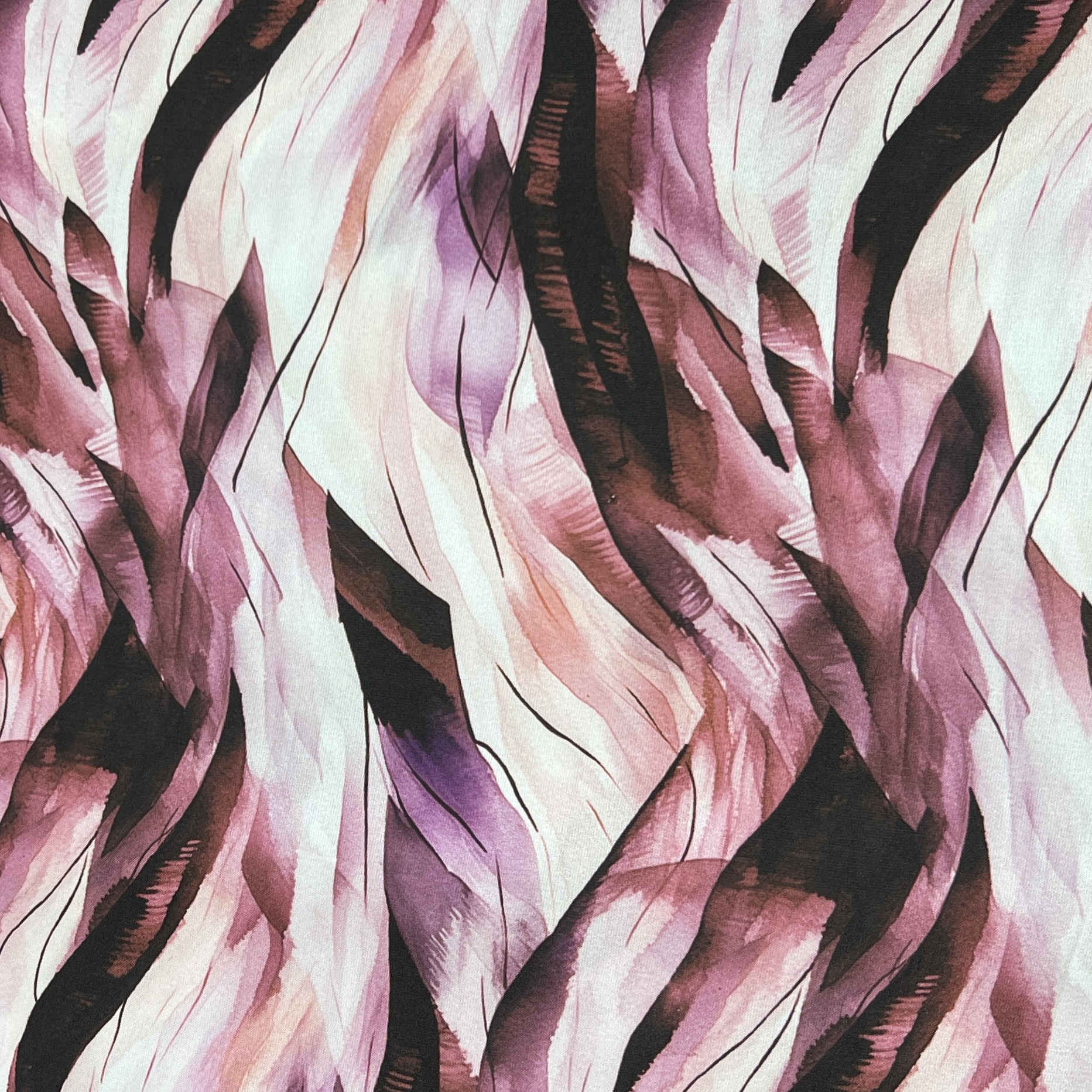 Color: Waves/Pink-White-Burgundy