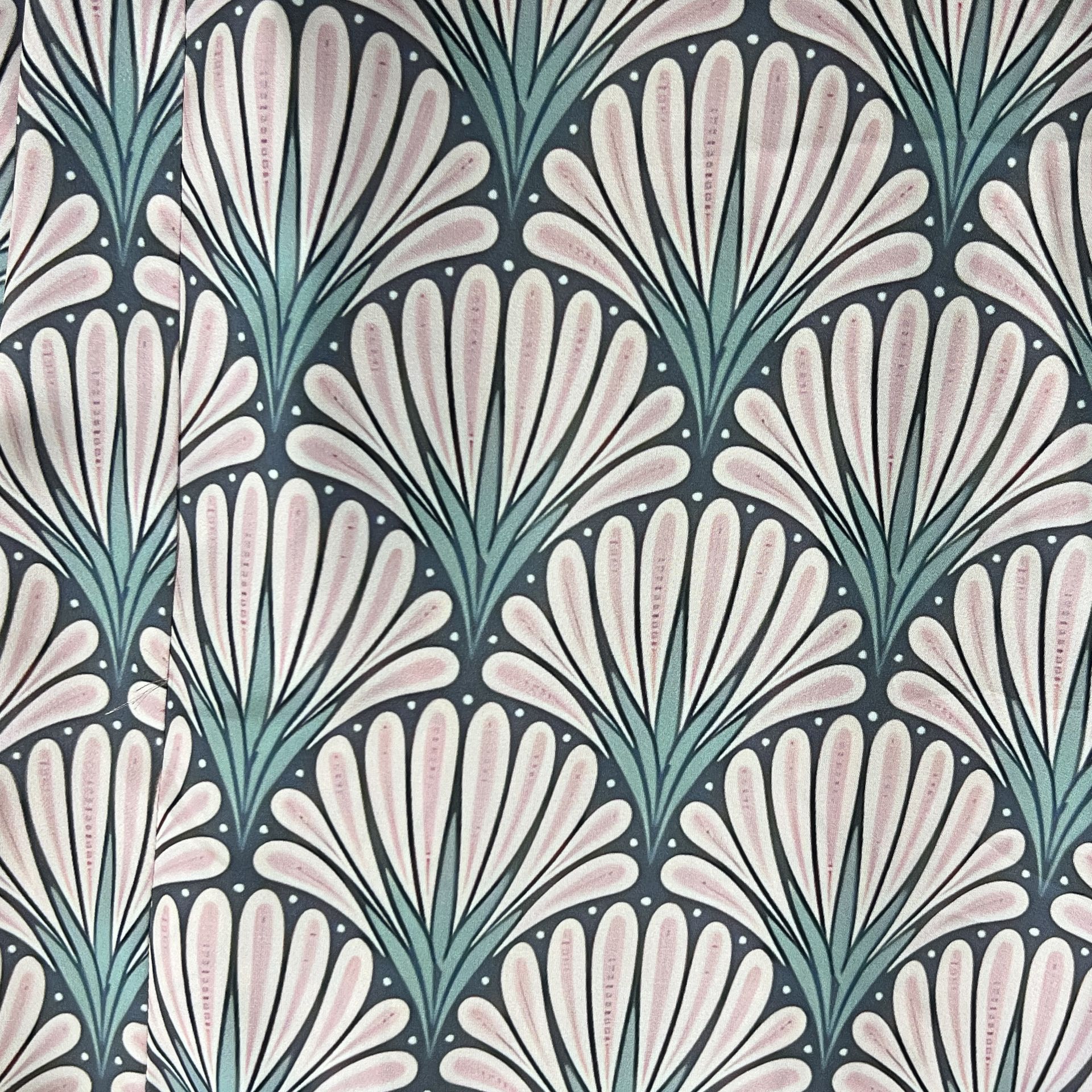 Color: Gray Green/Light Pink Flowers