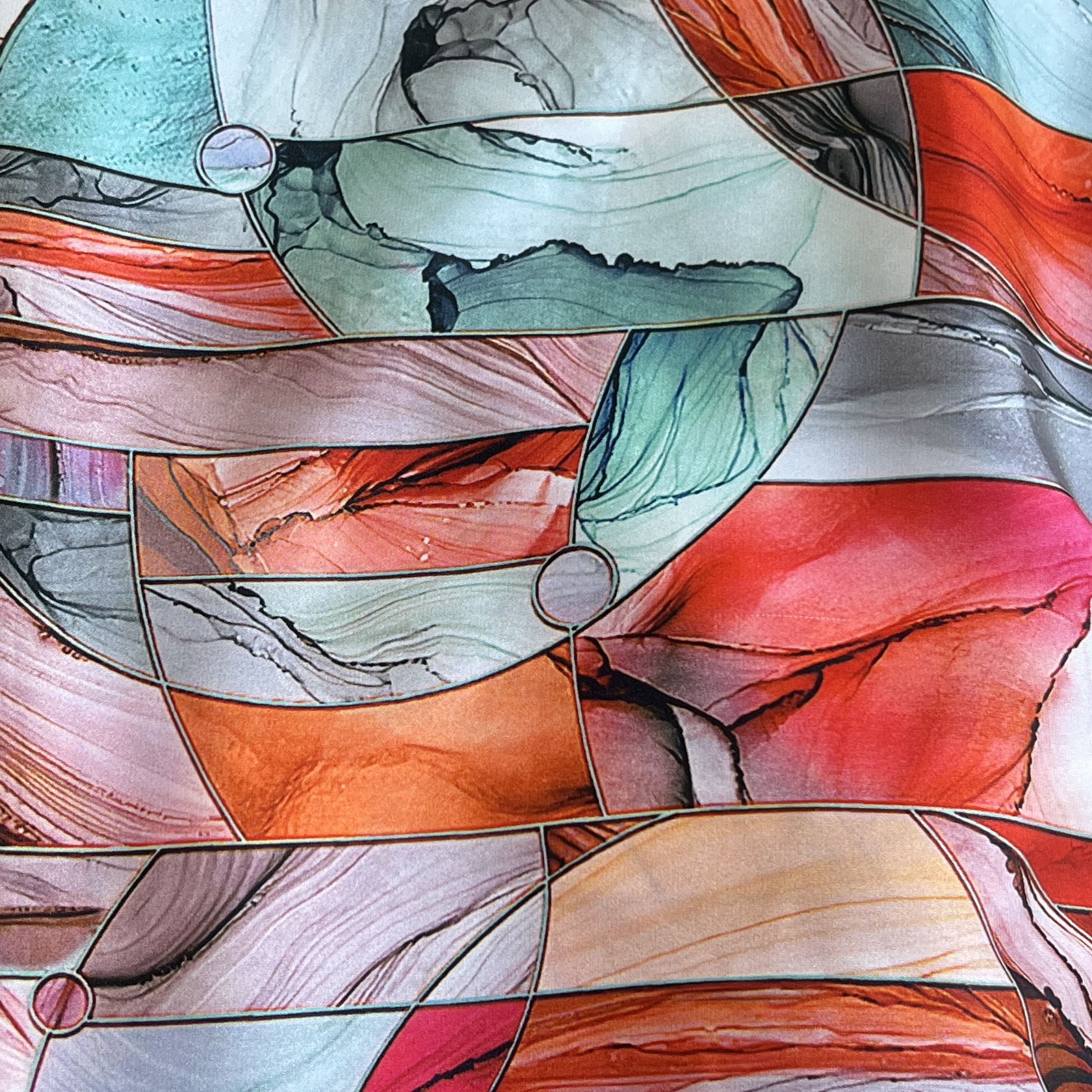 Color: White/Red/Mint Design