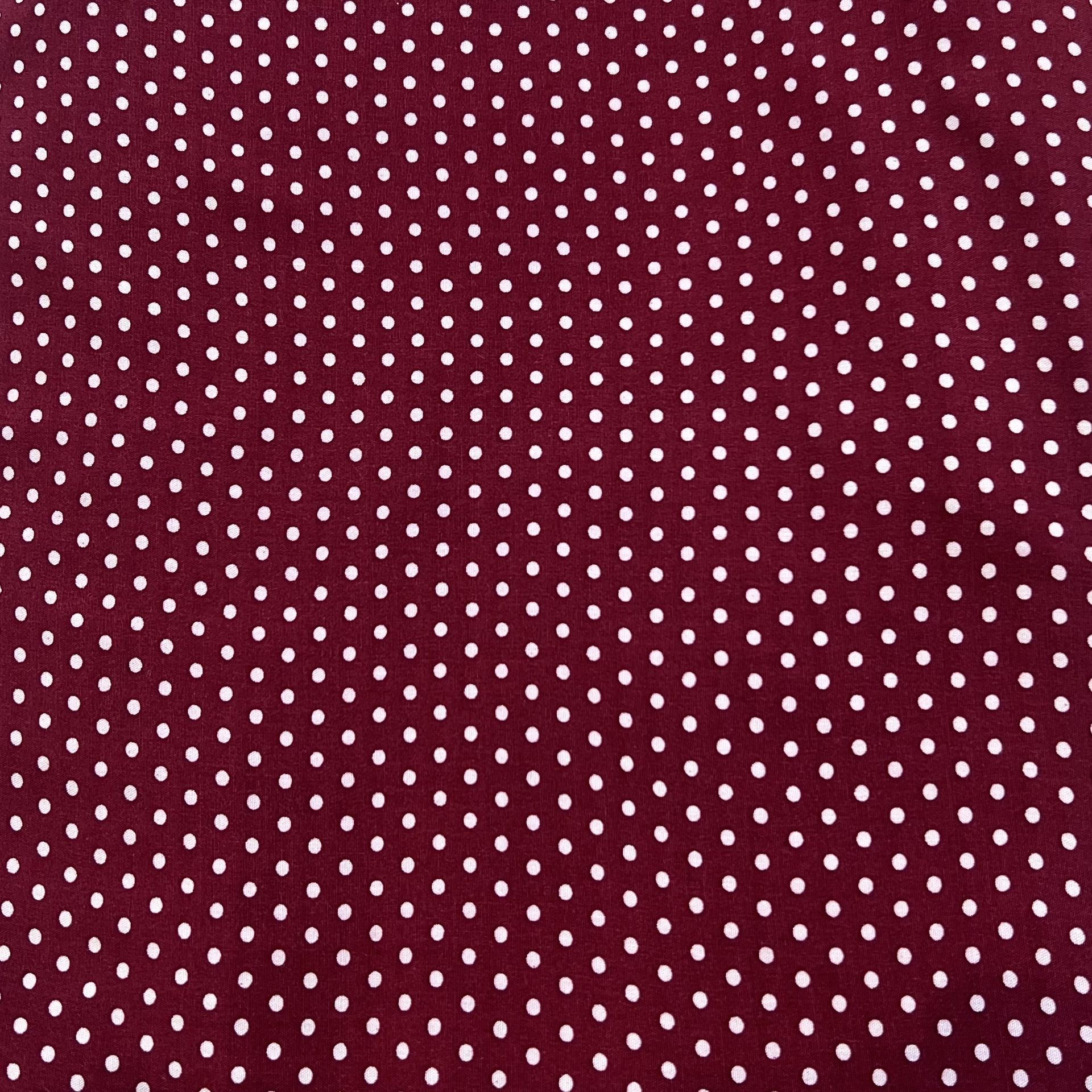Color: Dark Red/Polka White Small