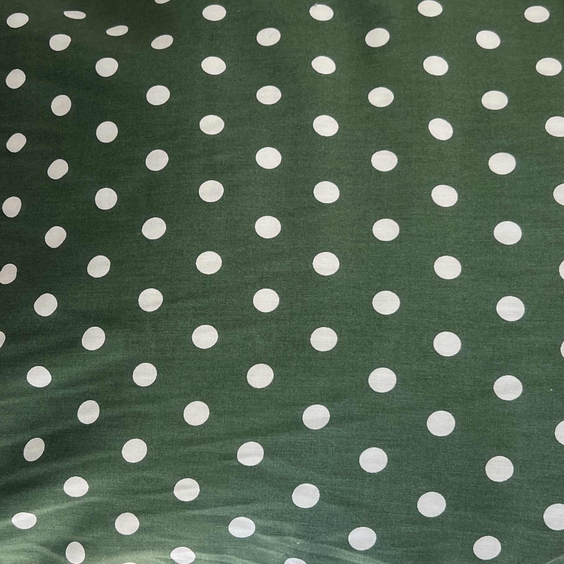 Color: Green/White Polka Dots