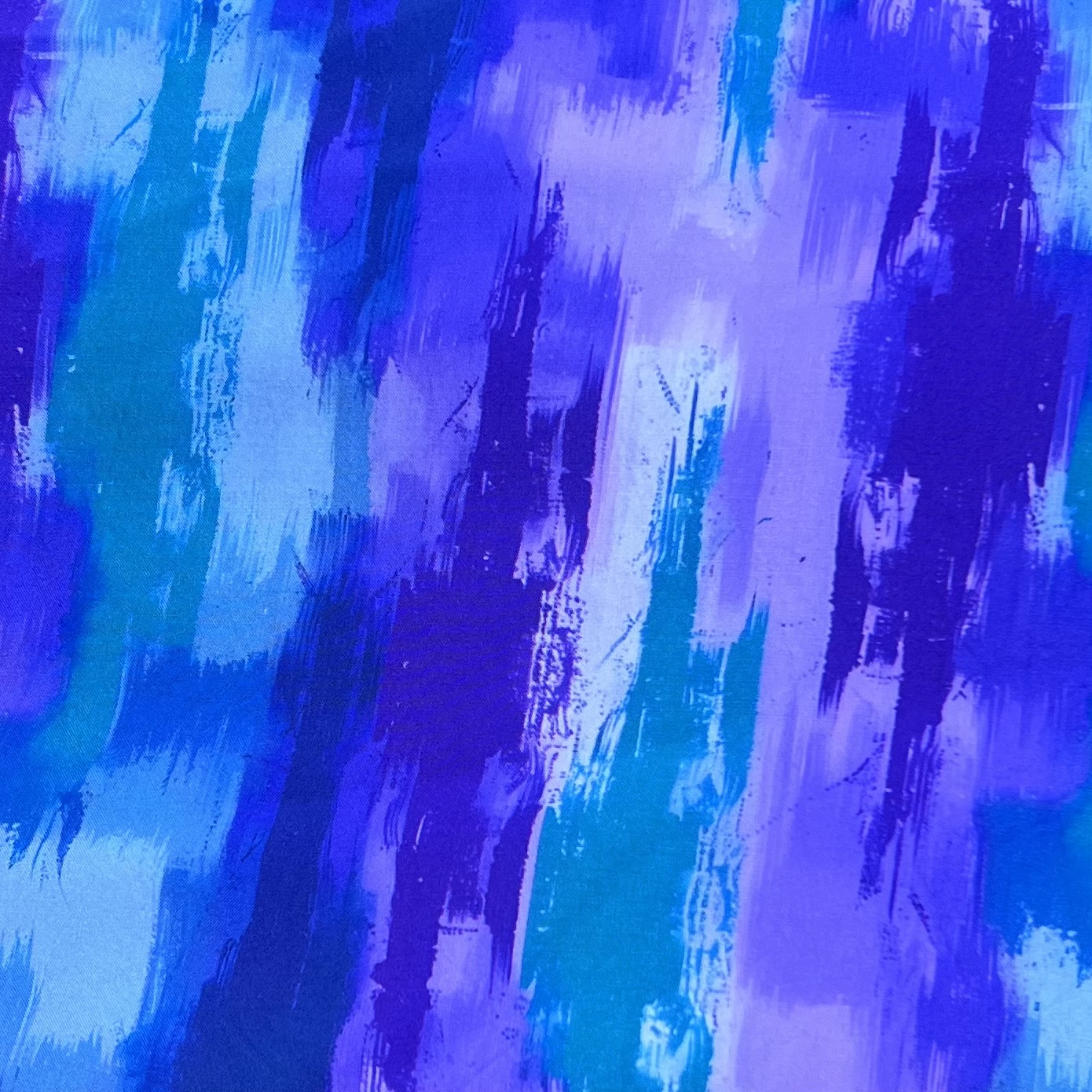 Color: Purple/Turquoise Big Brush Design