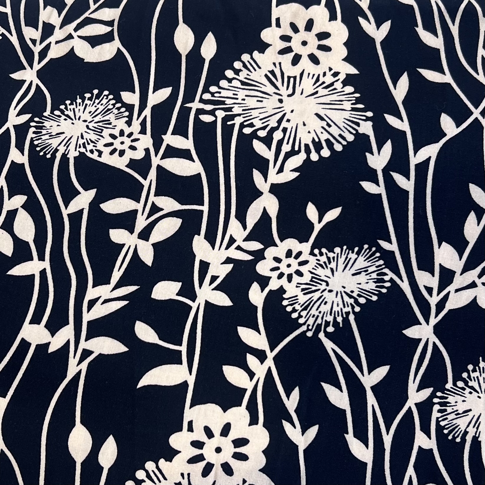 Color: Black/Beige Dandelions