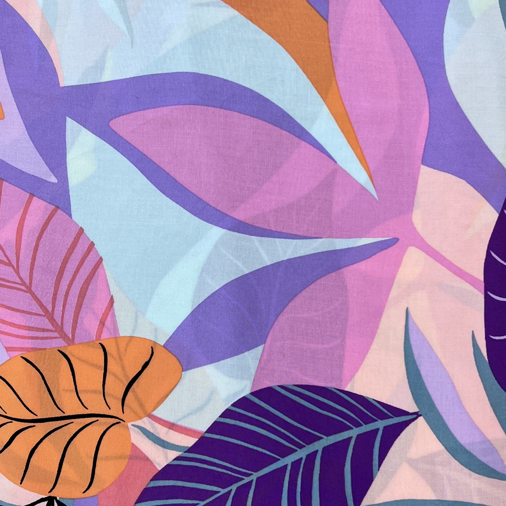 Color: Light Mint/Purple-Pink-Orange Leaves