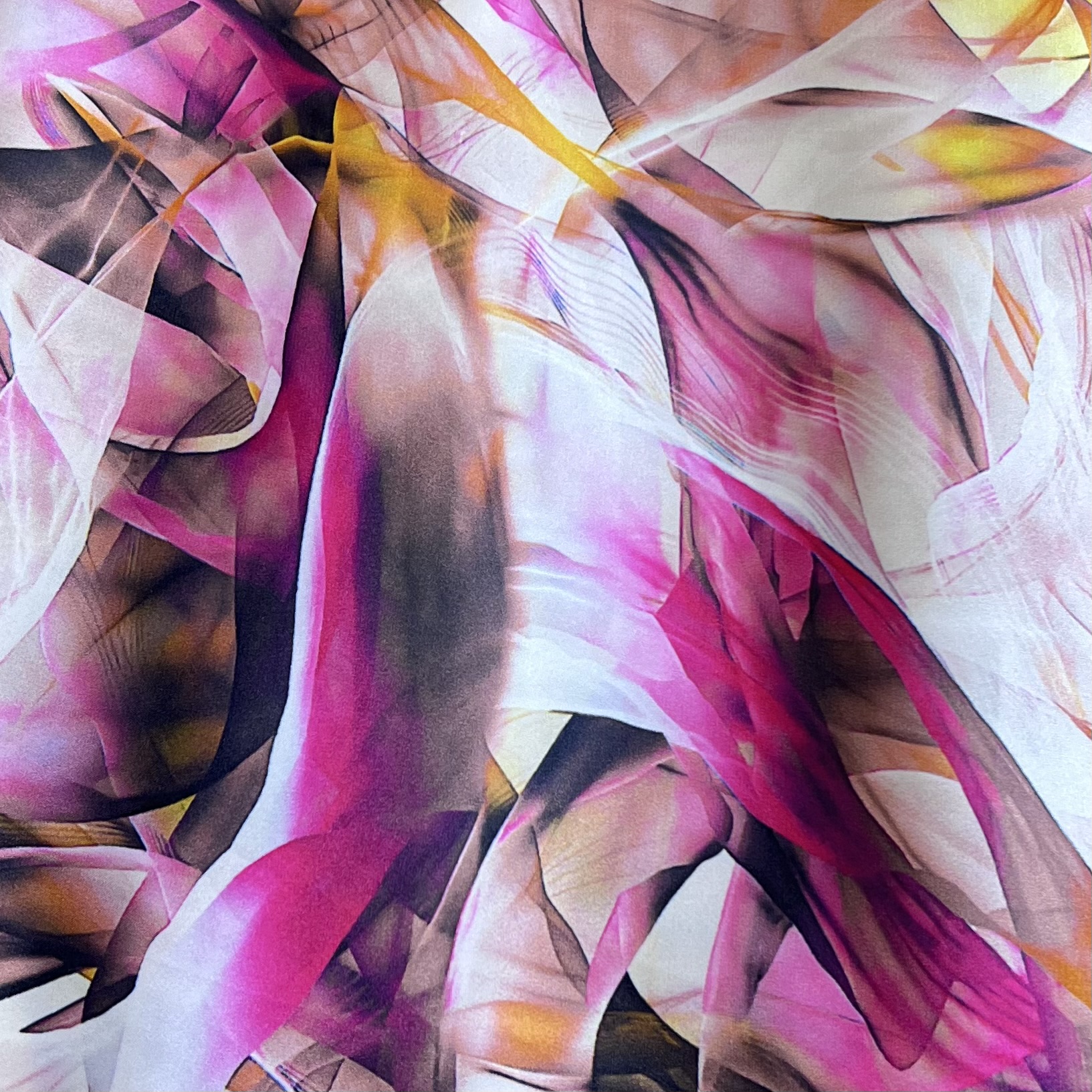 Color: White/Pink-Yellow-Black Design