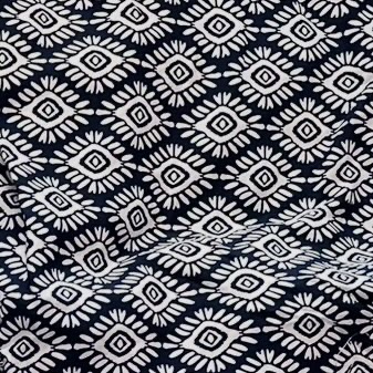 Color: Navy Blue/White Diamonds Boho