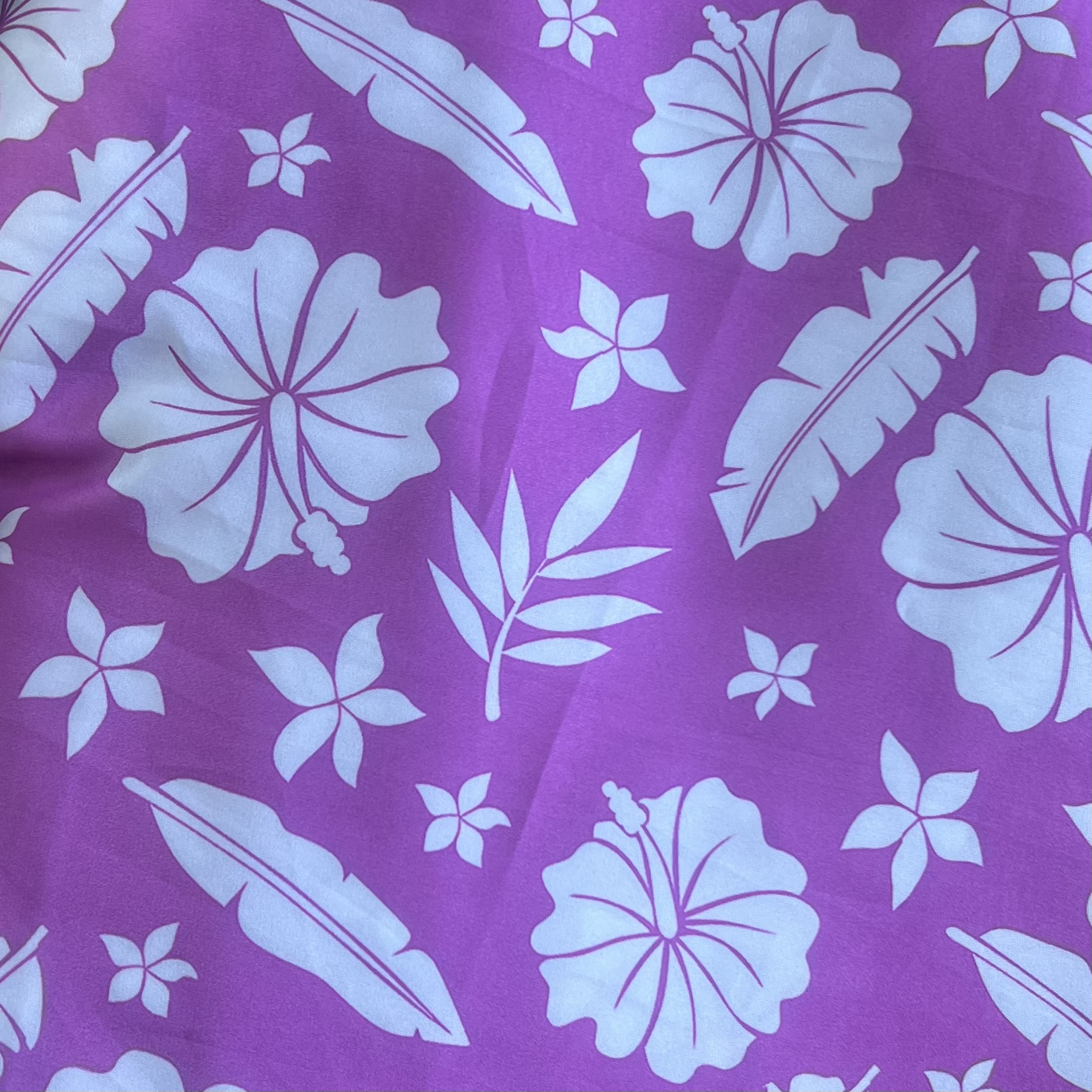 Color: Pink/White Tropical Leaves S