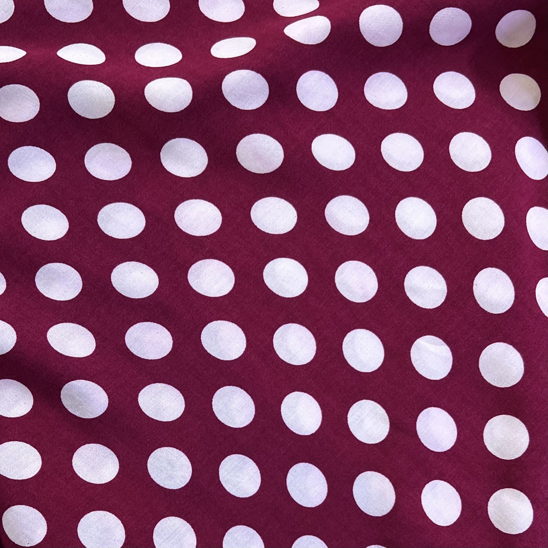 Color: Dark Red/Big White Polka