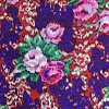 Color: Burgundy/Blue Flowers
