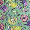 Color: Mint/Yellow-Purple Flowers