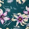 Color: Teal/White-Pink Orchids
