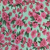 Color: Mint/Pink Flowers