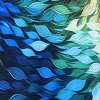 Color: Green/Blue Small Leaves