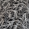 Color: Black/White Draw Leaves
