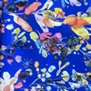 Color: Bright Blue/Aquarelle Flowers