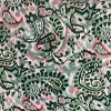 Color: White/Green-Pink Paisley